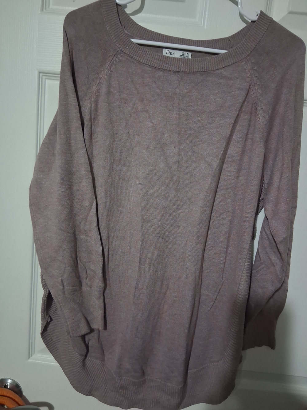 DEX Mauve Long Sleeve Lightweight Sweater